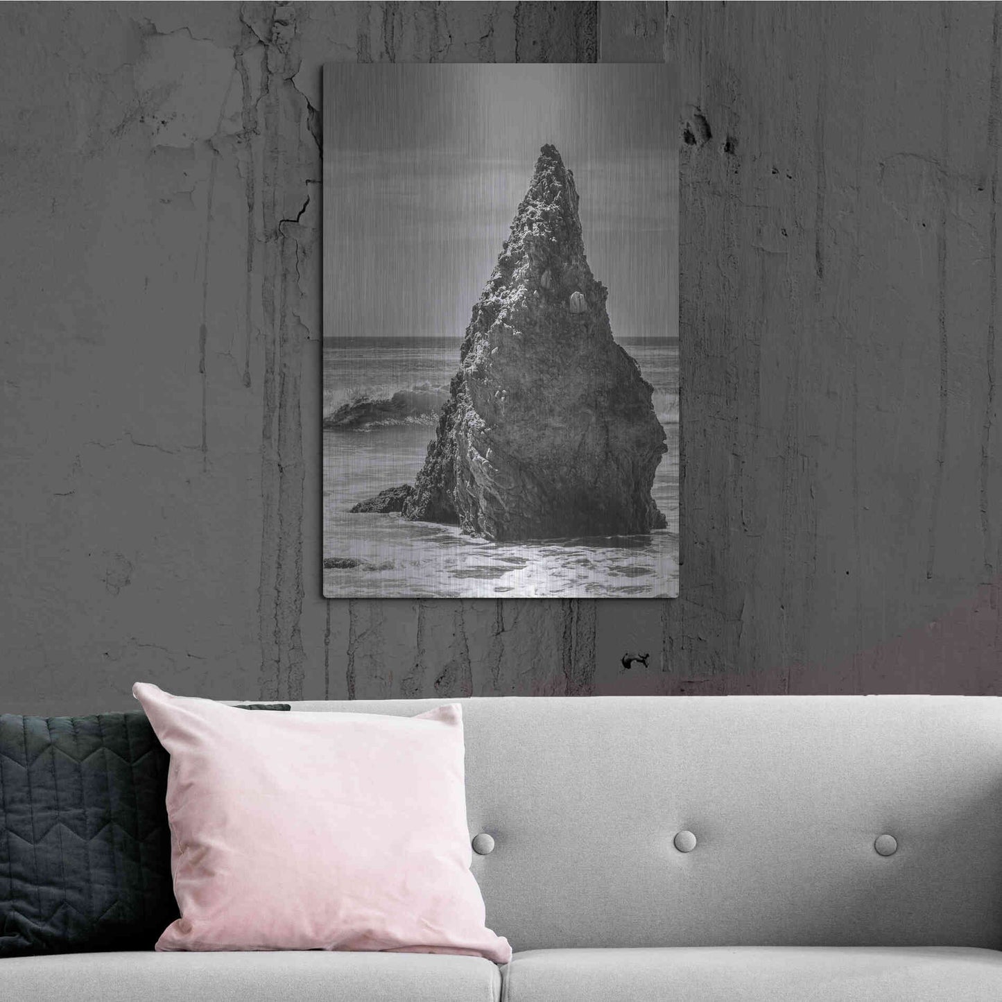 Luxe Metal Art 'Standing Up' by Chris Moyer, Metal Wall Art,24x36