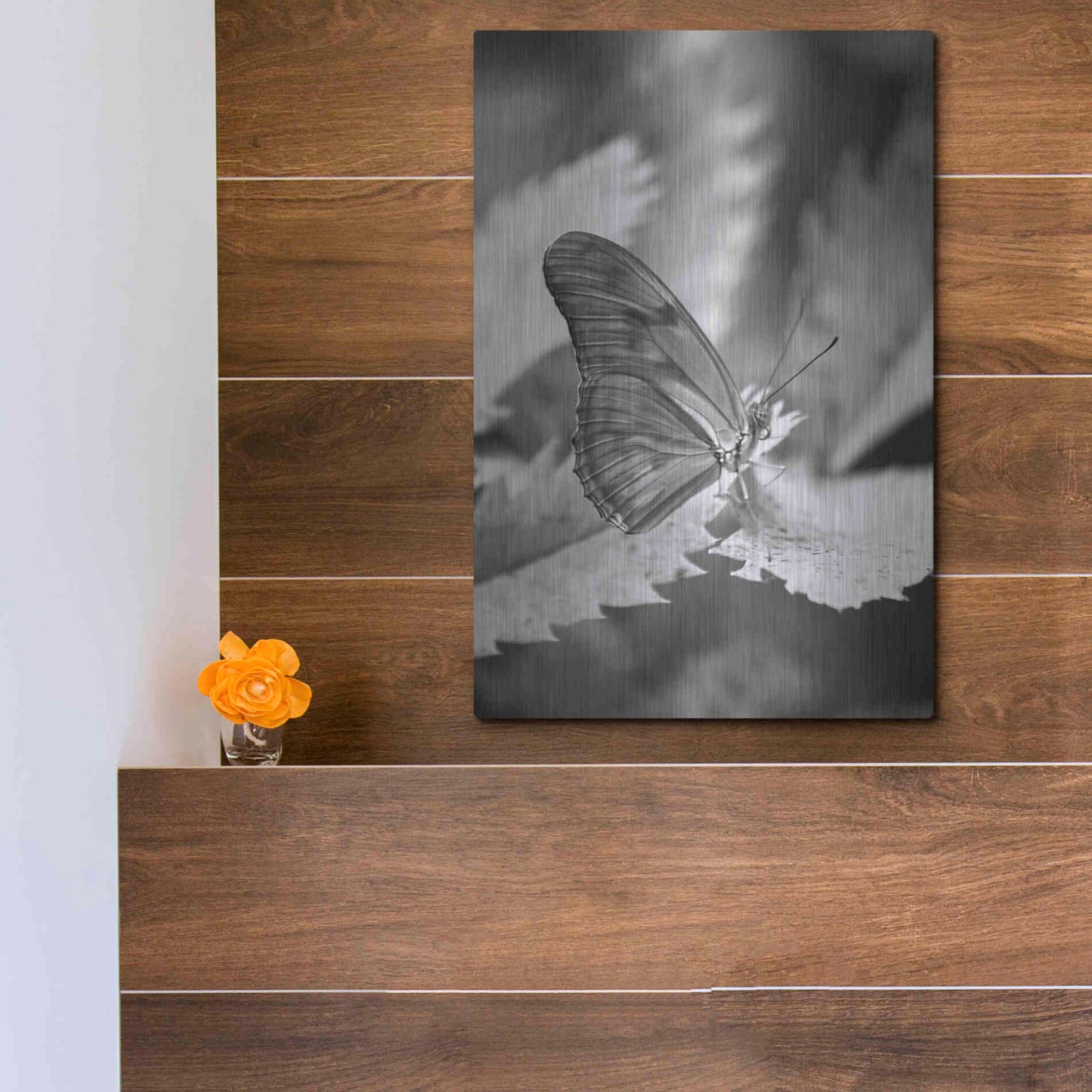 Luxe Metal Art 'Still' by Chris Moyer, Metal Wall Art,12x16