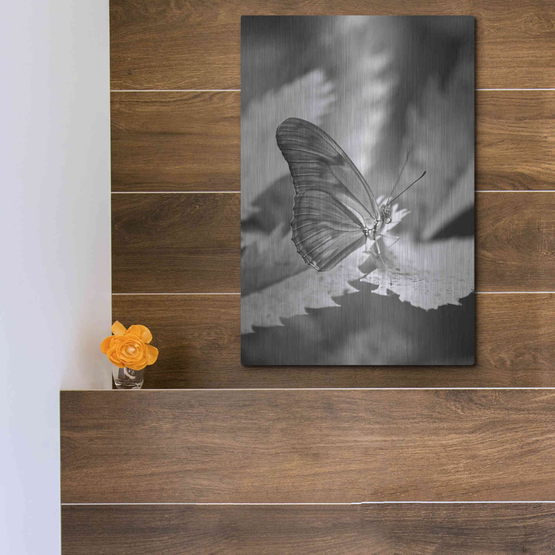 Luxe Metal Art 'Still' by Chris Moyer, Metal Wall Art,12x16