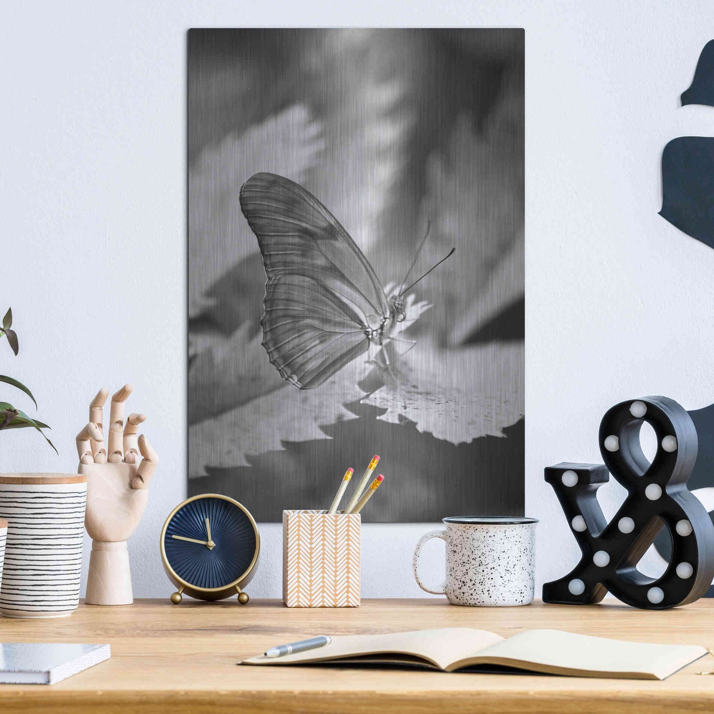 Luxe Metal Art 'Still' by Chris Moyer, Metal Wall Art,12x16