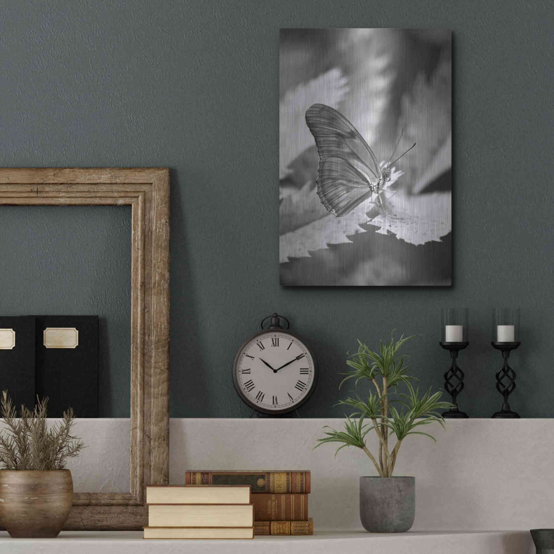 Luxe Metal Art 'Still' by Chris Moyer, Metal Wall Art,12x16