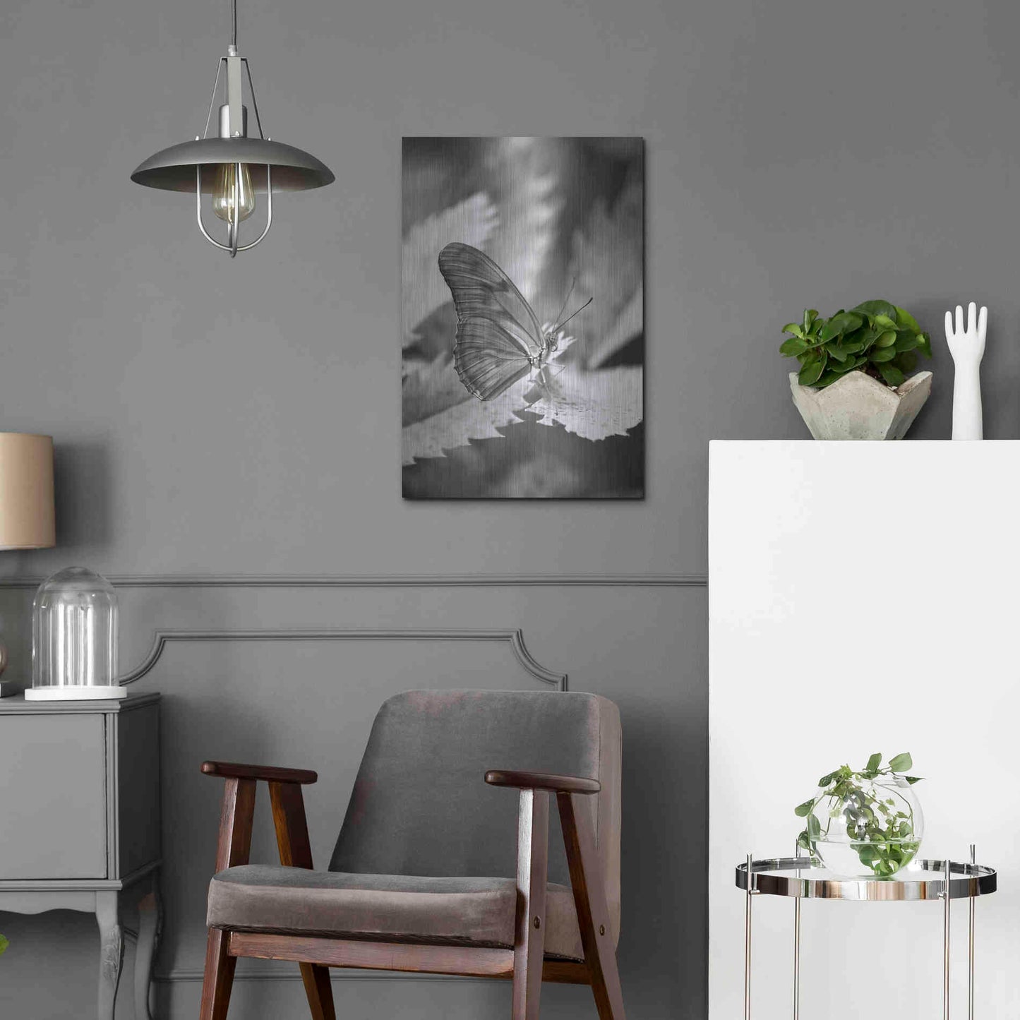 Luxe Metal Art 'Still' by Chris Moyer, Metal Wall Art,16x24