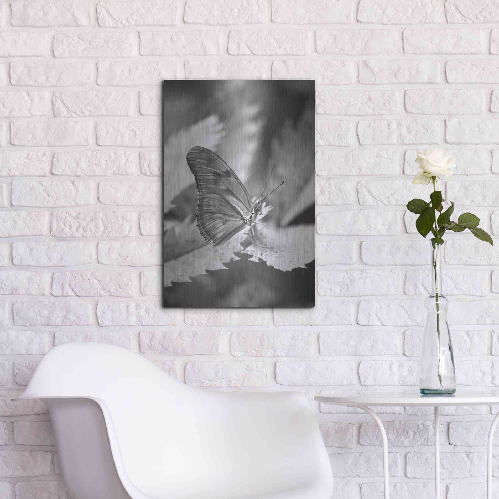 Luxe Metal Art 'Still' by Chris Moyer, Metal Wall Art,16x24