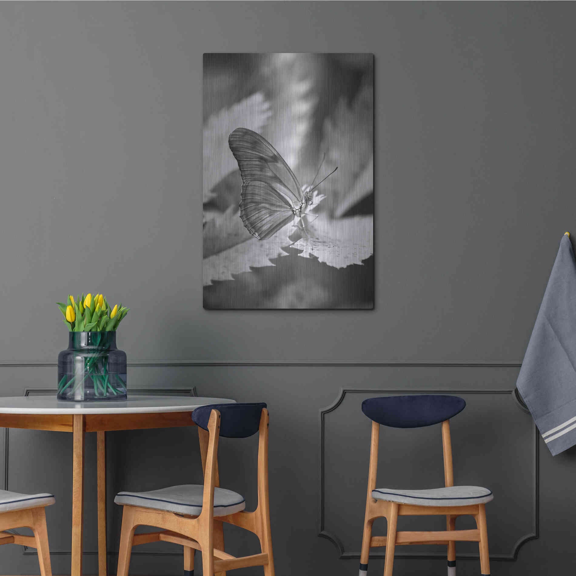 Luxe Metal Art 'Still' by Chris Moyer, Metal Wall Art,24x36