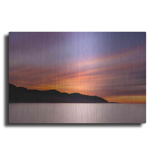 Luxe Metal Art 'Streaking Dawn' by Chris Moyer, Metal Wall Art