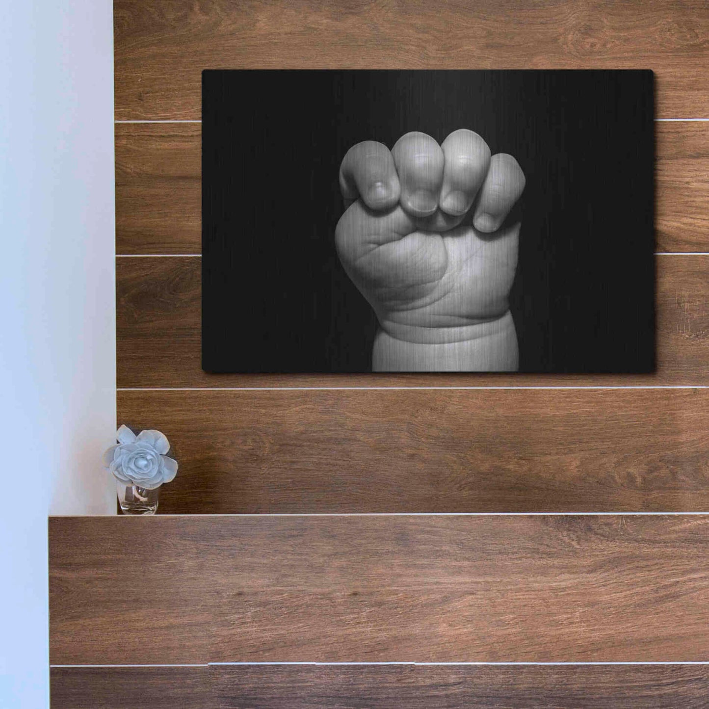 Luxe Metal Art 'The Power of Innocence' by Chris Moyer, Metal Wall Art,16x12