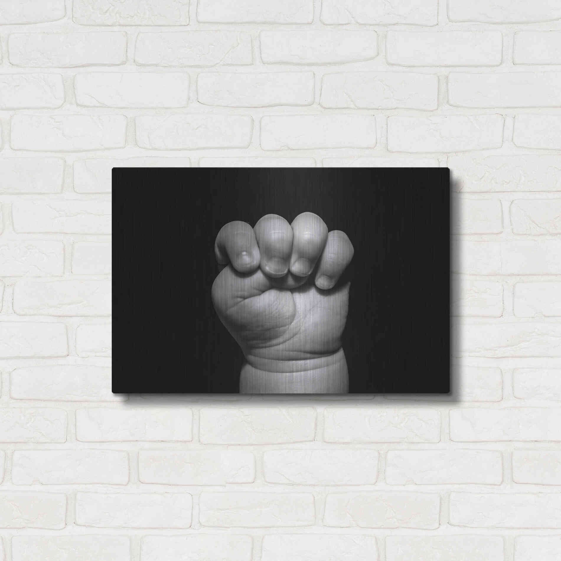 Luxe Metal Art 'The Power of Innocence' by Chris Moyer, Metal Wall Art,24x16