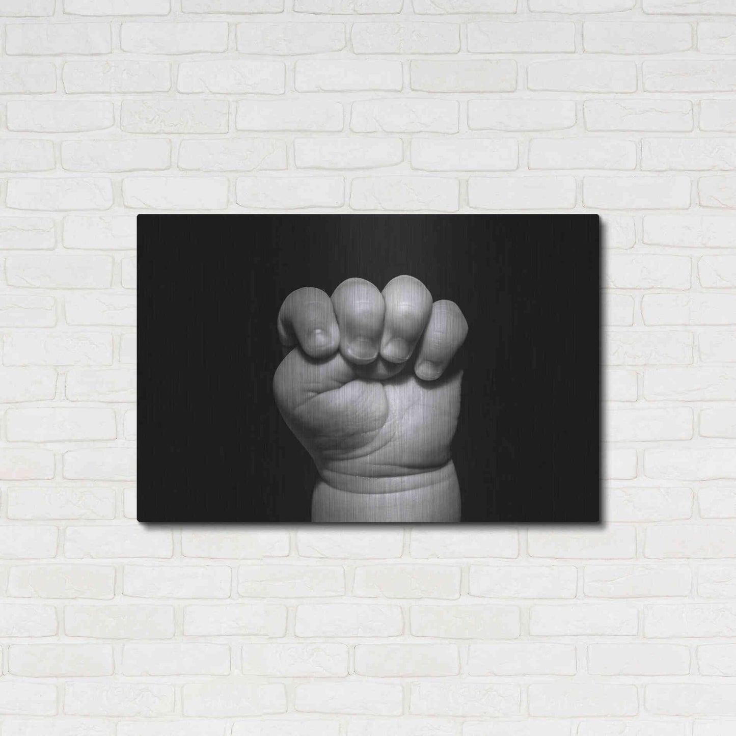 Luxe Metal Art 'The Power of Innocence' by Chris Moyer, Metal Wall Art,36x24