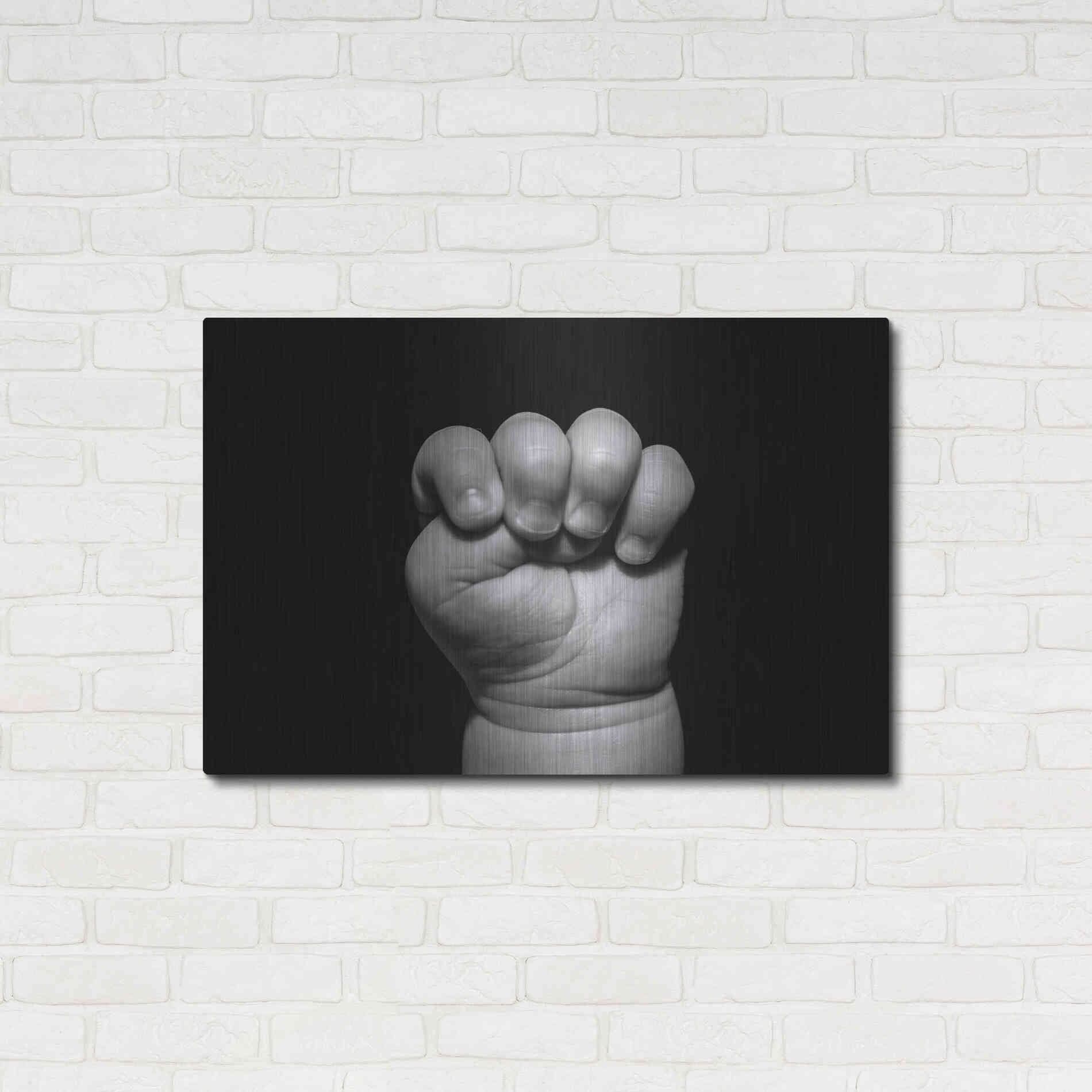 Luxe Metal Art 'The Power of Innocence' by Chris Moyer, Metal Wall Art,36x24