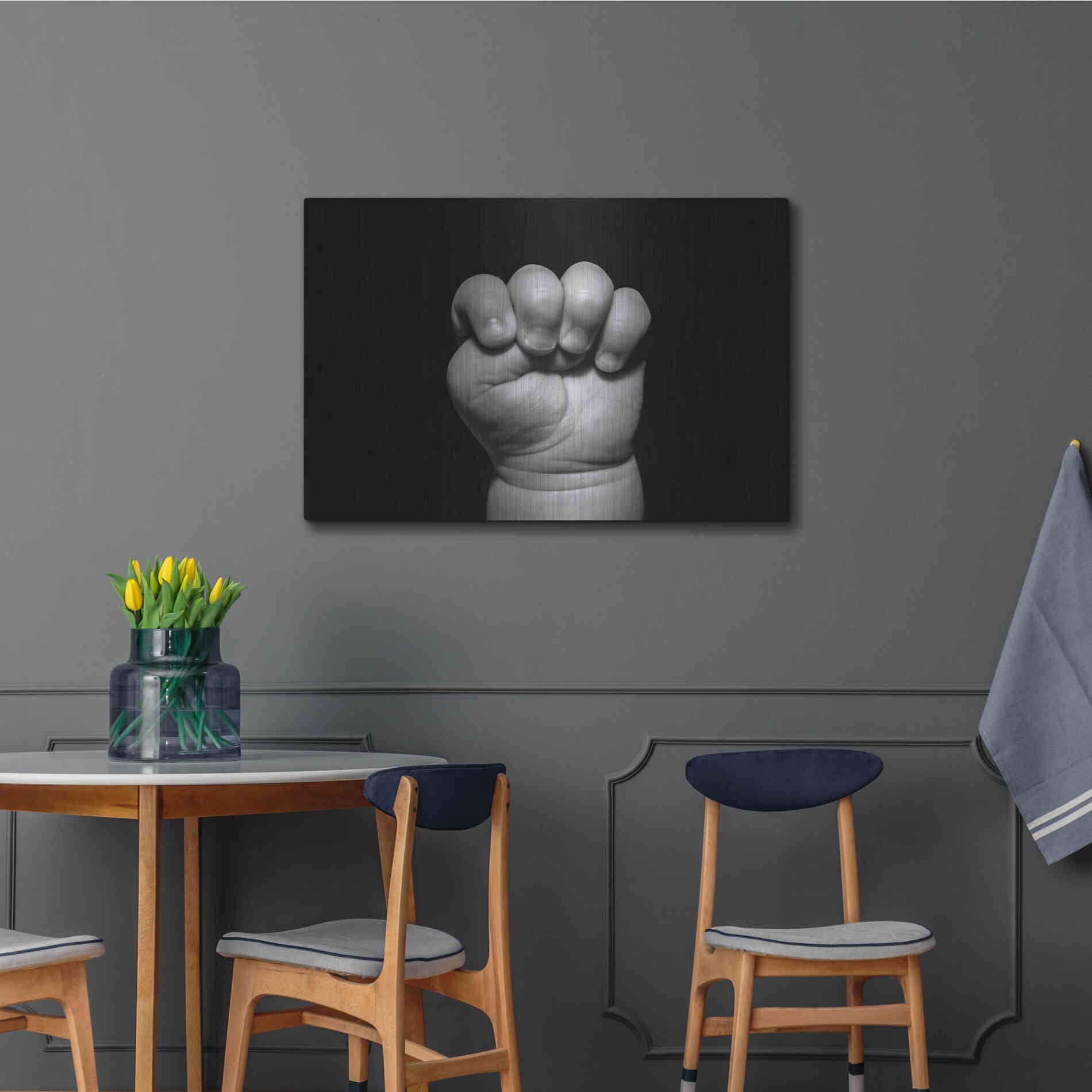 Luxe Metal Art 'The Power of Innocence' by Chris Moyer, Metal Wall Art,36x24