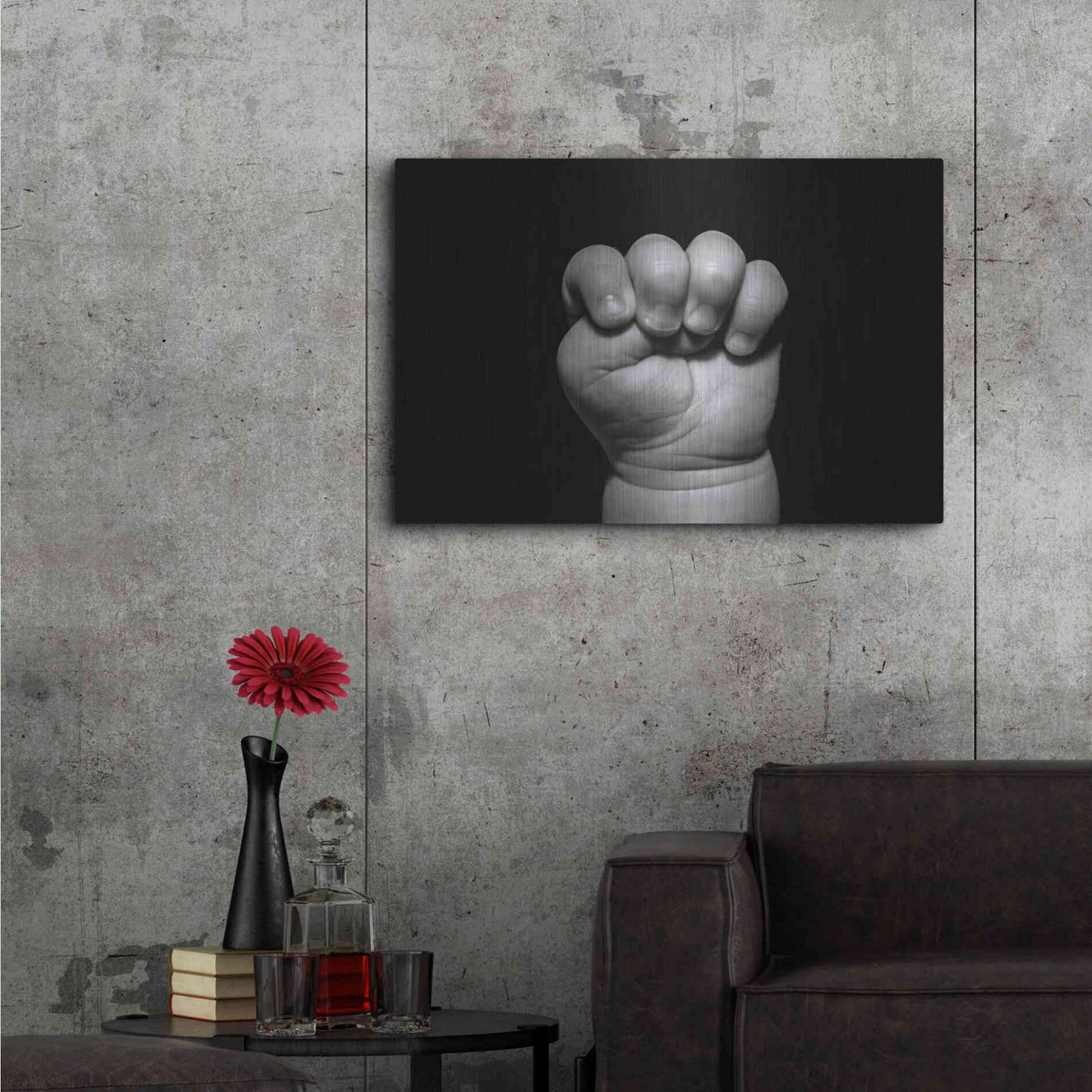 Luxe Metal Art 'The Power of Innocence' by Chris Moyer, Metal Wall Art,36x24