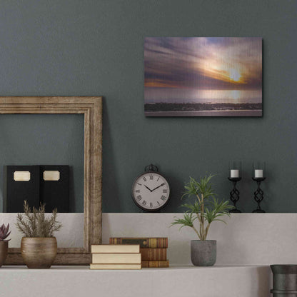 Luxe Metal Art 'The Sun's Rage' by Chris Moyer, Metal Wall Art,16x12