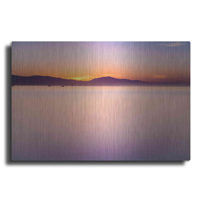 Luxe Metal Art 'Simple Sunrise' by Chris Moyer, Metal Wall Art