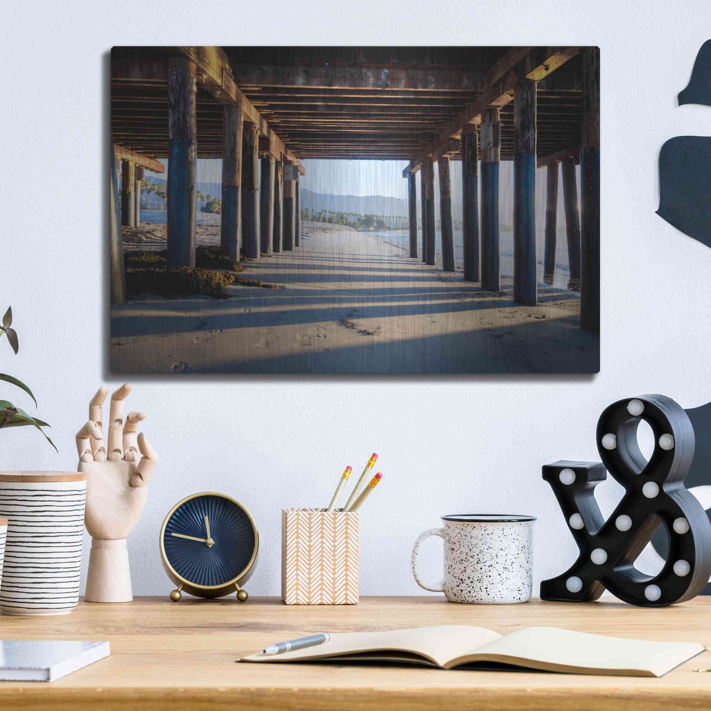 Luxe Metal Art 'Under Stears' by Chris Moyer, Metal Wall Art,16x12