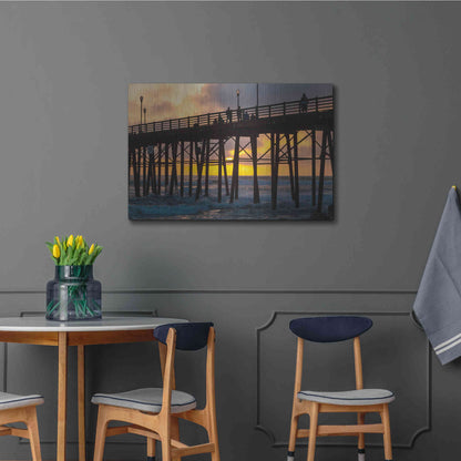 Luxe Metal Art 'Fire Down Below' by Chris Moyer, Metal Wall Art,36x24