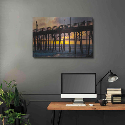 Luxe Metal Art 'Fire Down Below' by Chris Moyer, Metal Wall Art,36x24