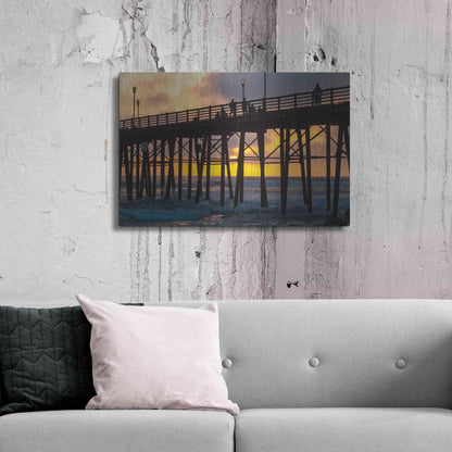 Luxe Metal Art 'Fire Down Below' by Chris Moyer, Metal Wall Art,36x24