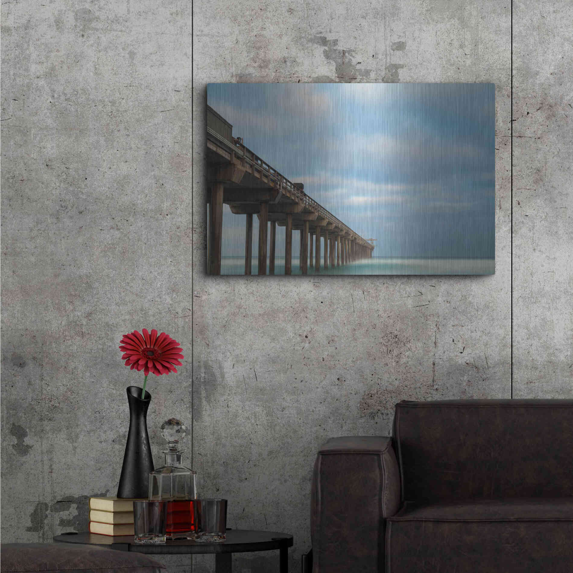 Luxe Metal Art 'Go Beyond' by Chris Moyer, Metal Wall Art,36x24