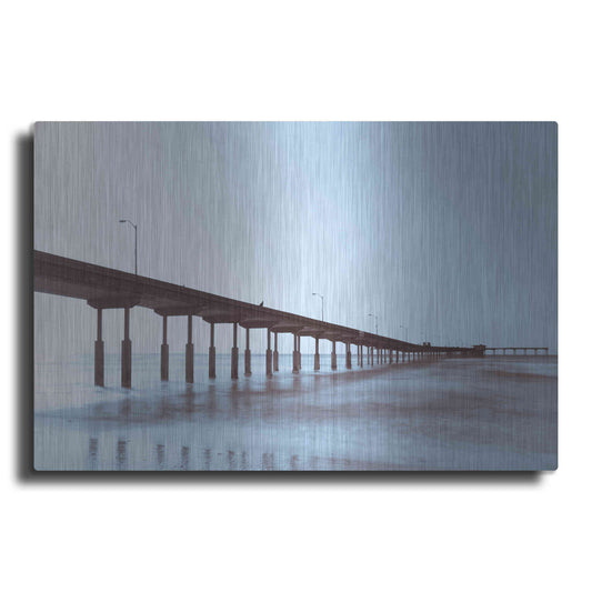 Luxe Metal Art 'Pier Tone' by Chris Moyer, Metal Wall Art