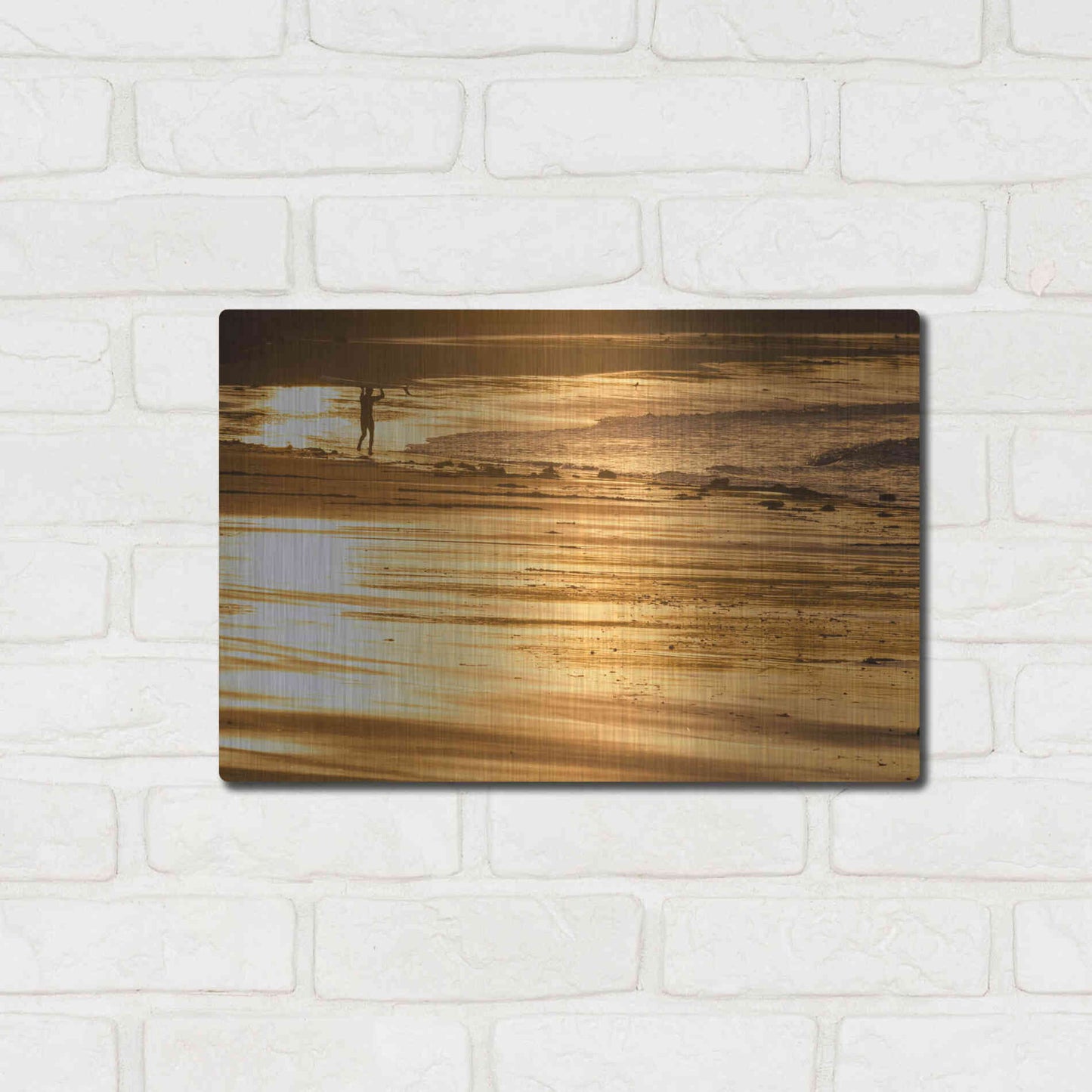 Luxe Metal Art 'Headstrong' by Chris Moyer, Metal Wall Art,16x12