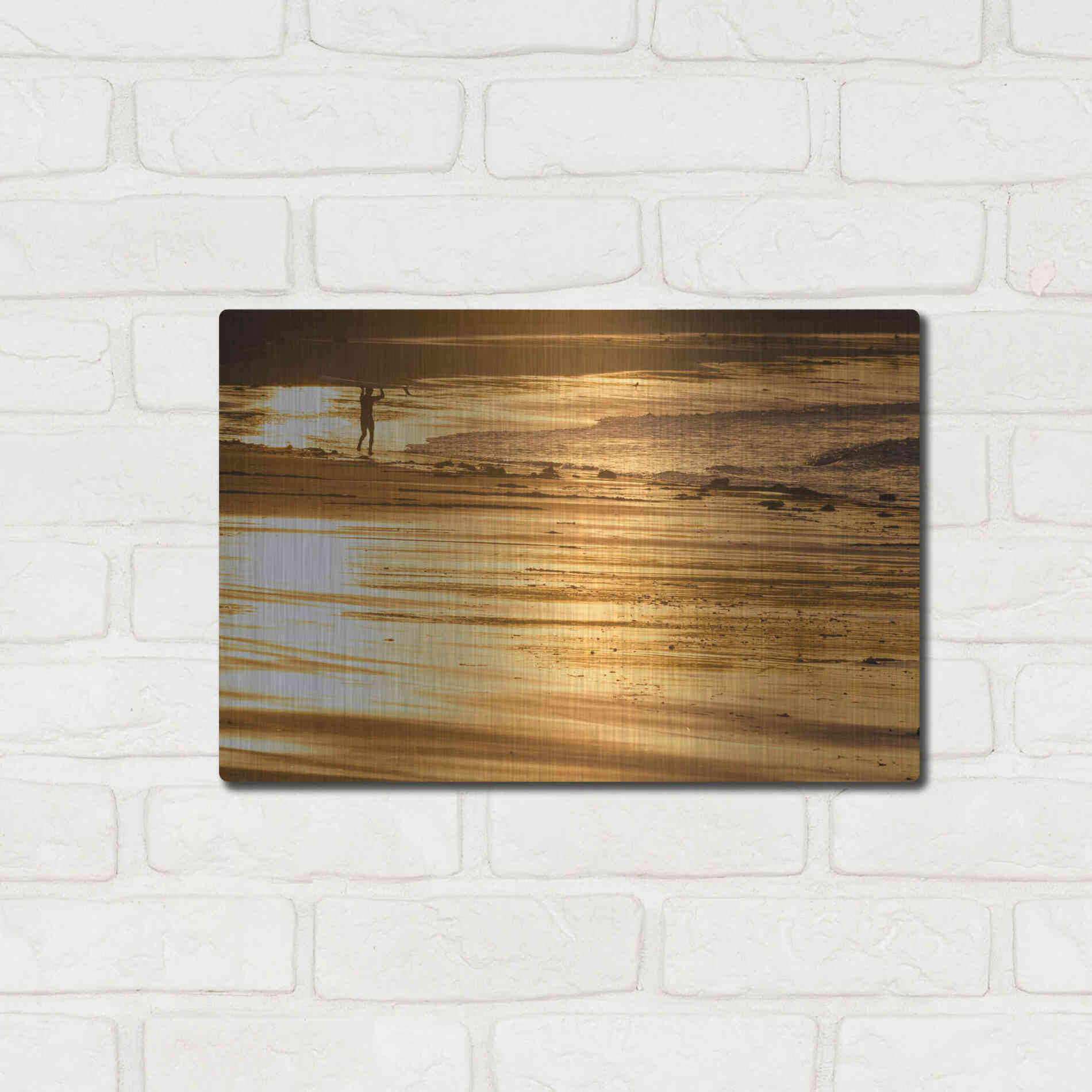 Luxe Metal Art 'Headstrong' by Chris Moyer, Metal Wall Art,16x12