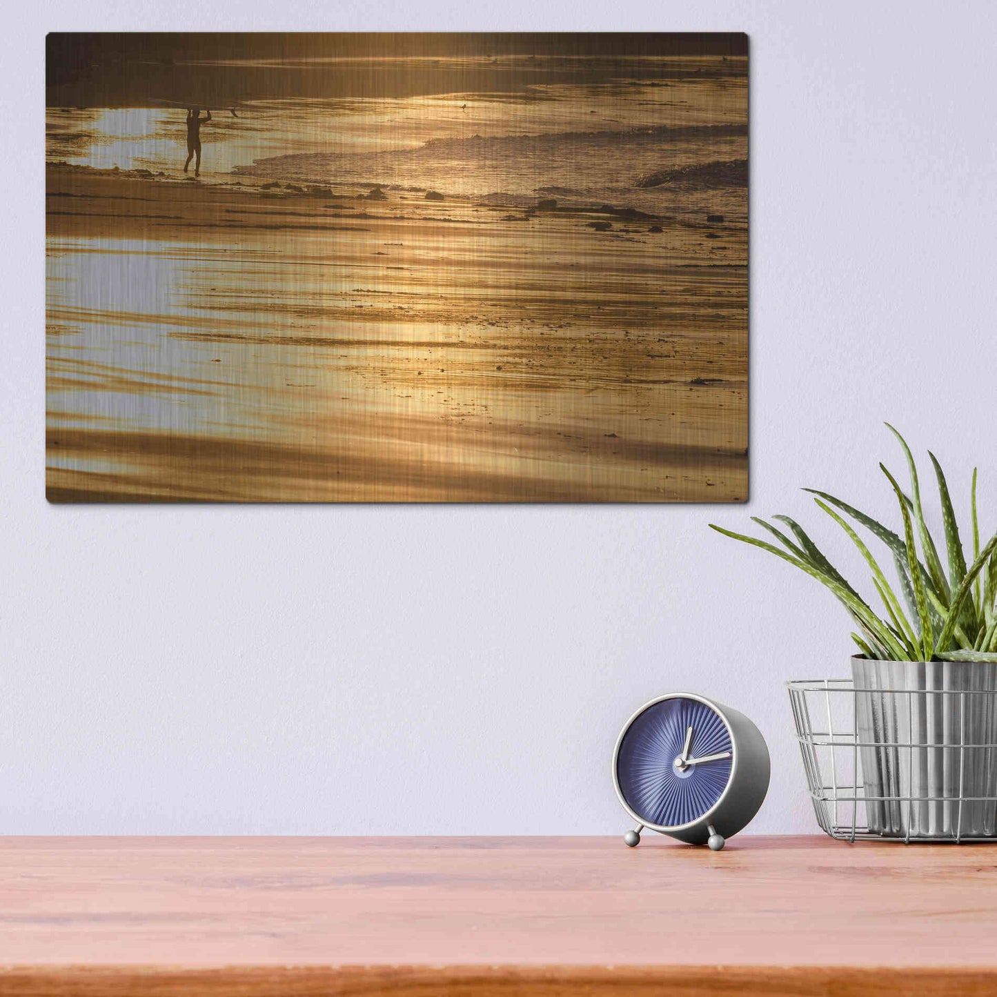 Luxe Metal Art 'Headstrong' by Chris Moyer, Metal Wall Art,16x12