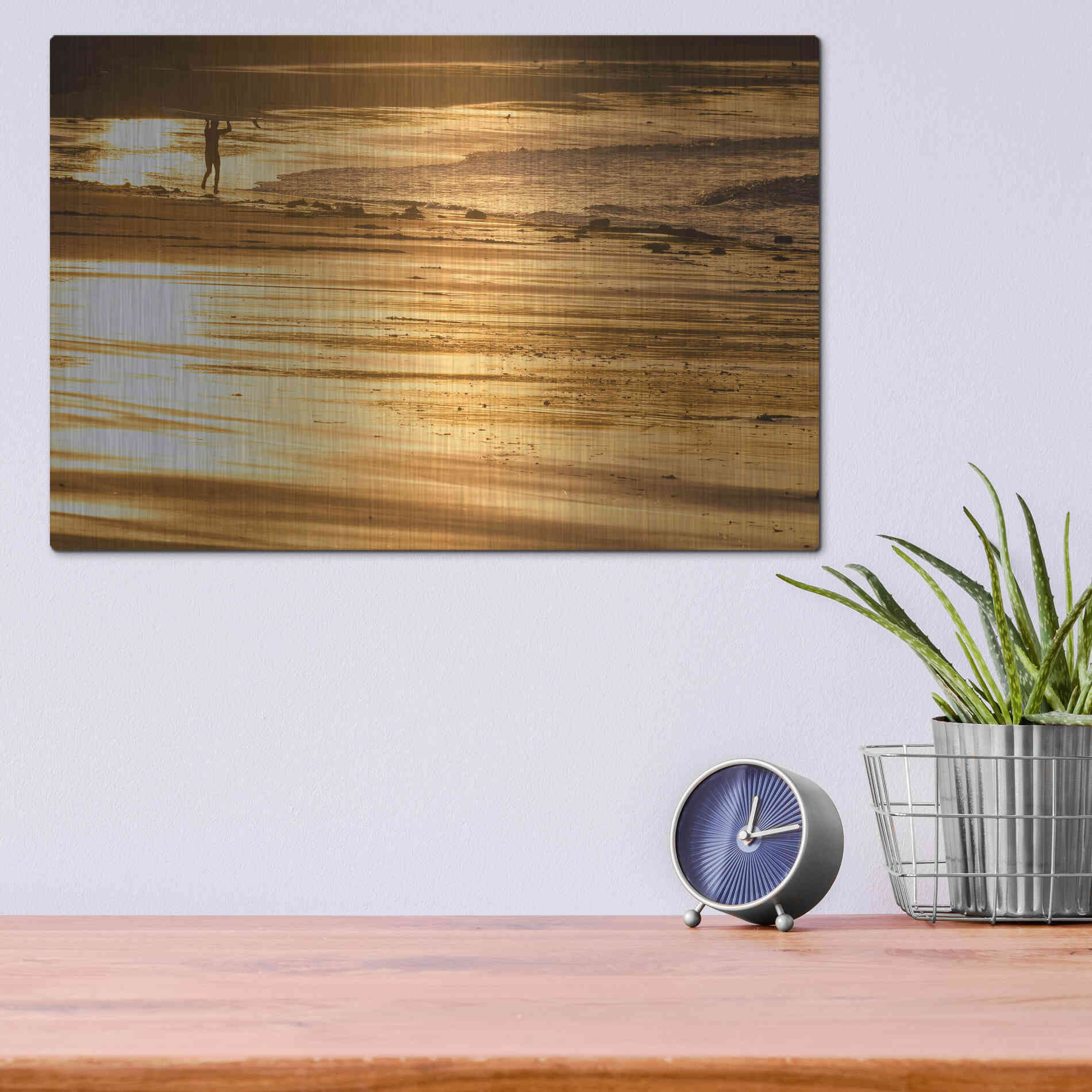 Luxe Metal Art 'Headstrong' by Chris Moyer, Metal Wall Art,16x12