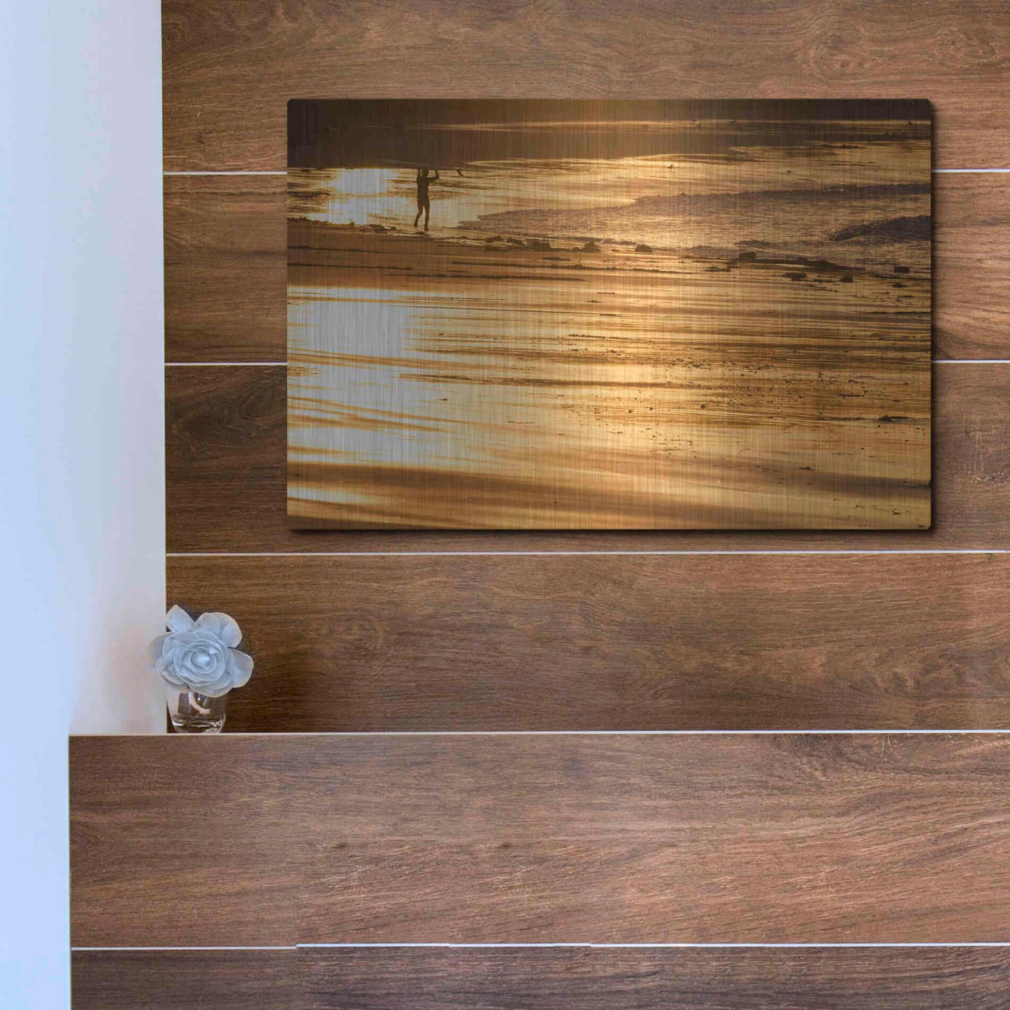 Luxe Metal Art 'Headstrong' by Chris Moyer, Metal Wall Art,16x12