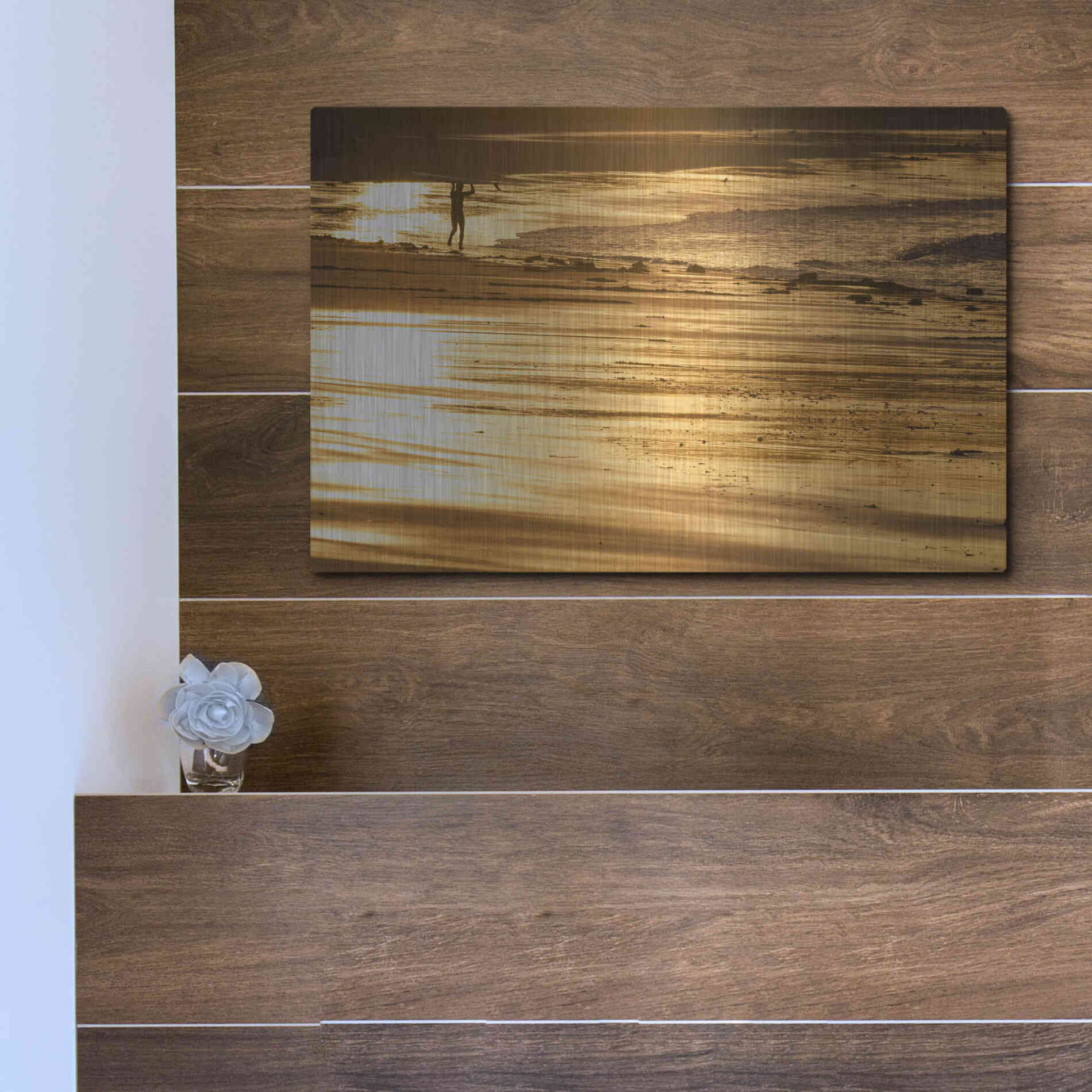 Luxe Metal Art 'Headstrong' by Chris Moyer, Metal Wall Art,16x12