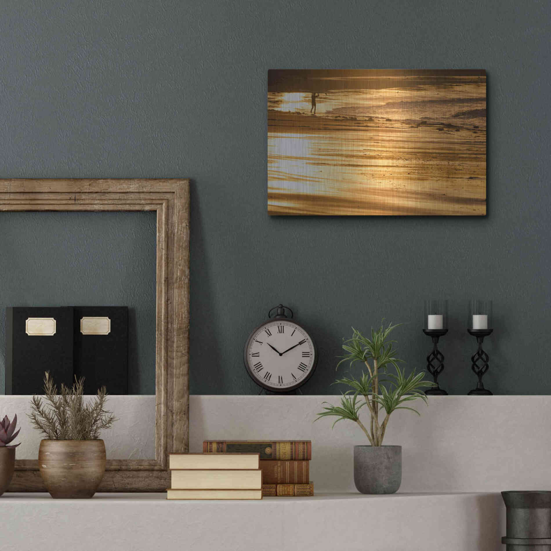 Luxe Metal Art 'Headstrong' by Chris Moyer, Metal Wall Art,16x12