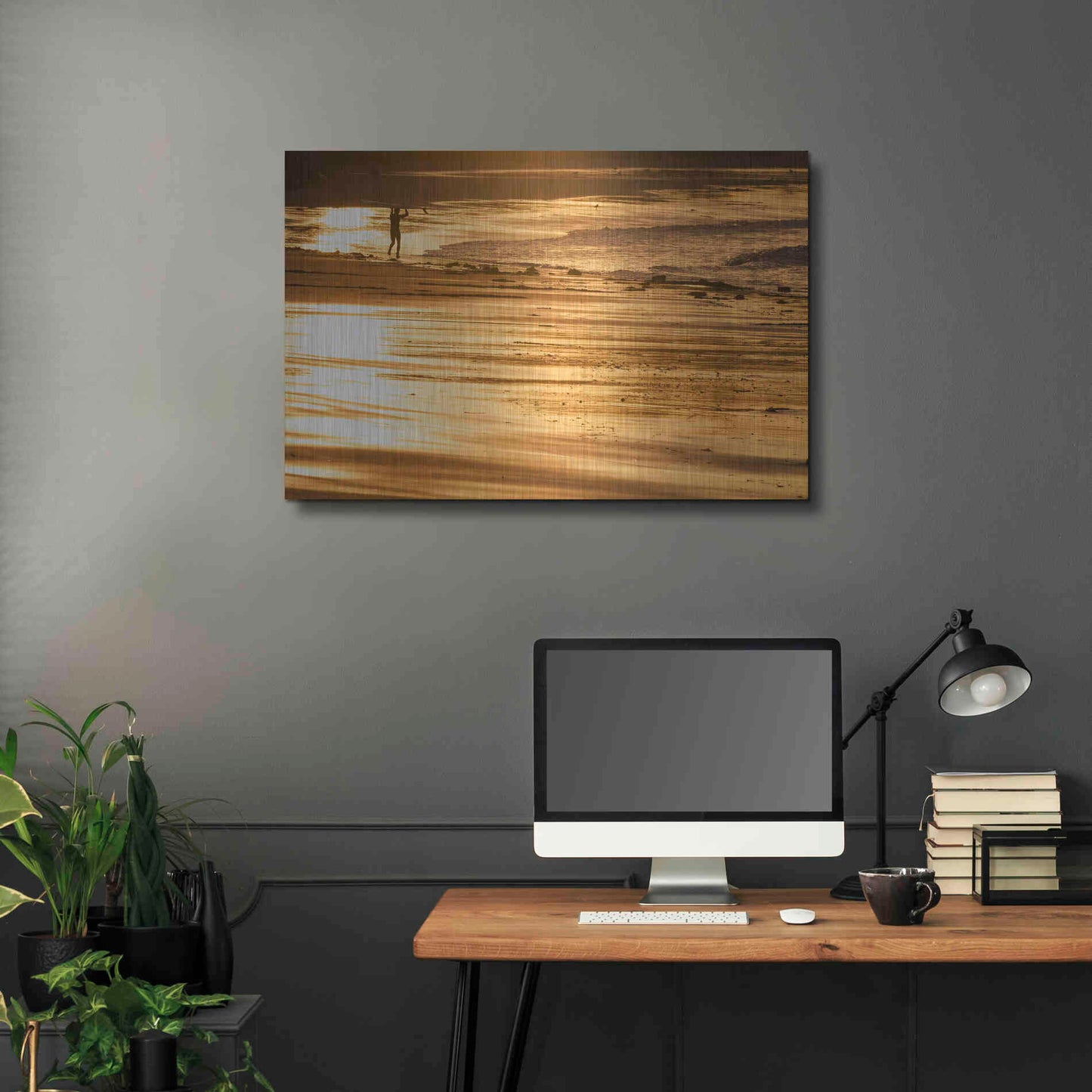 Luxe Metal Art 'Headstrong' by Chris Moyer, Metal Wall Art,36x24