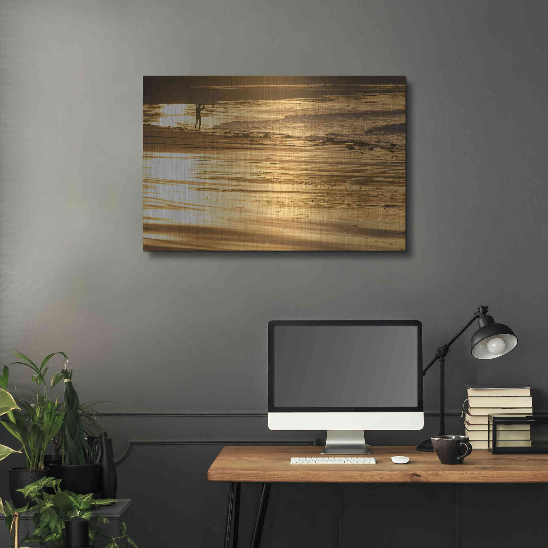 Luxe Metal Art 'Headstrong' by Chris Moyer, Metal Wall Art,36x24