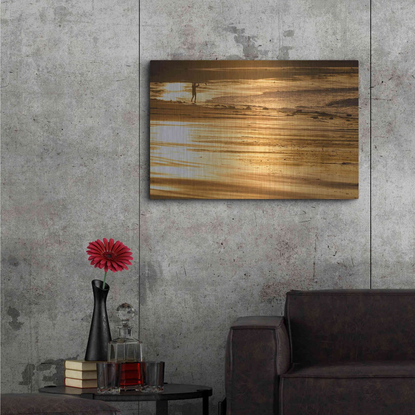 Luxe Metal Art 'Headstrong' by Chris Moyer, Metal Wall Art,36x24