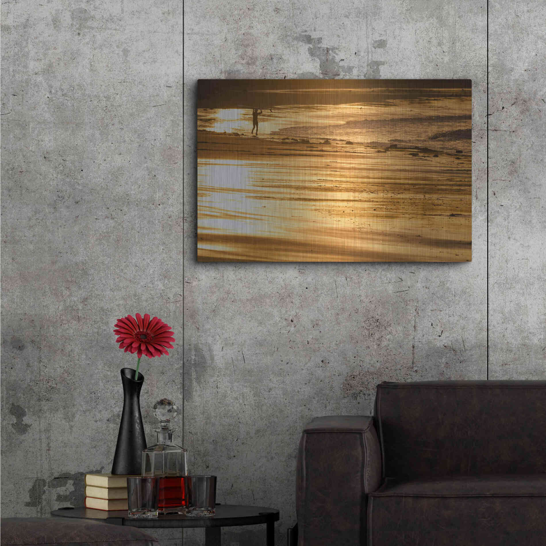 Luxe Metal Art 'Headstrong' by Chris Moyer, Metal Wall Art,36x24