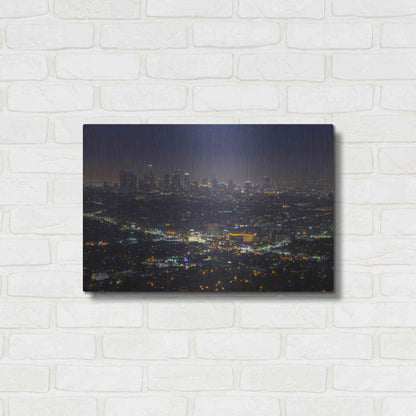 Luxe Metal Art 'LA Skyline' by Chris Moyer, Metal Wall Art,24x16