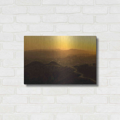 Luxe Metal Art 'Sunset Layers' by Chris Moyer, Metal Wall Art,24x16