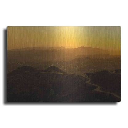 Luxe Metal Art 'Sunset Layers' by Chris Moyer, Metal Wall Art