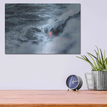 Luxe Metal Art 'Breath of Earth' by Chris Moyer, Metal Wall Art,16x12