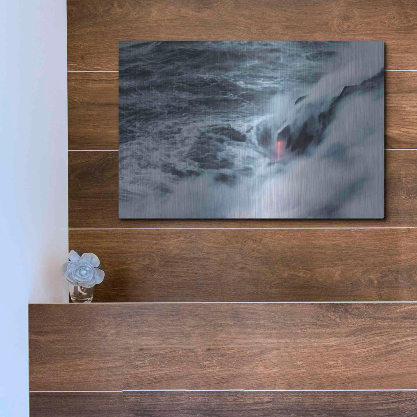 Luxe Metal Art 'Breath of Earth' by Chris Moyer, Metal Wall Art,16x12