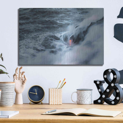 Luxe Metal Art 'Breath of Earth' by Chris Moyer, Metal Wall Art,16x12