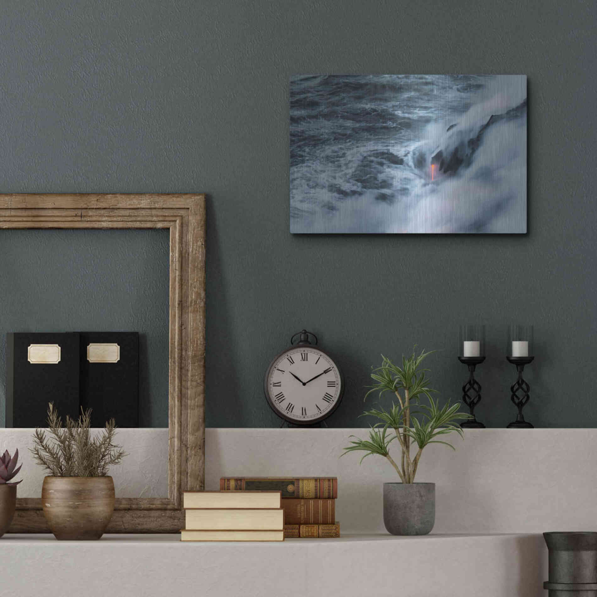 Luxe Metal Art 'Breath of Earth' by Chris Moyer, Metal Wall Art,16x12