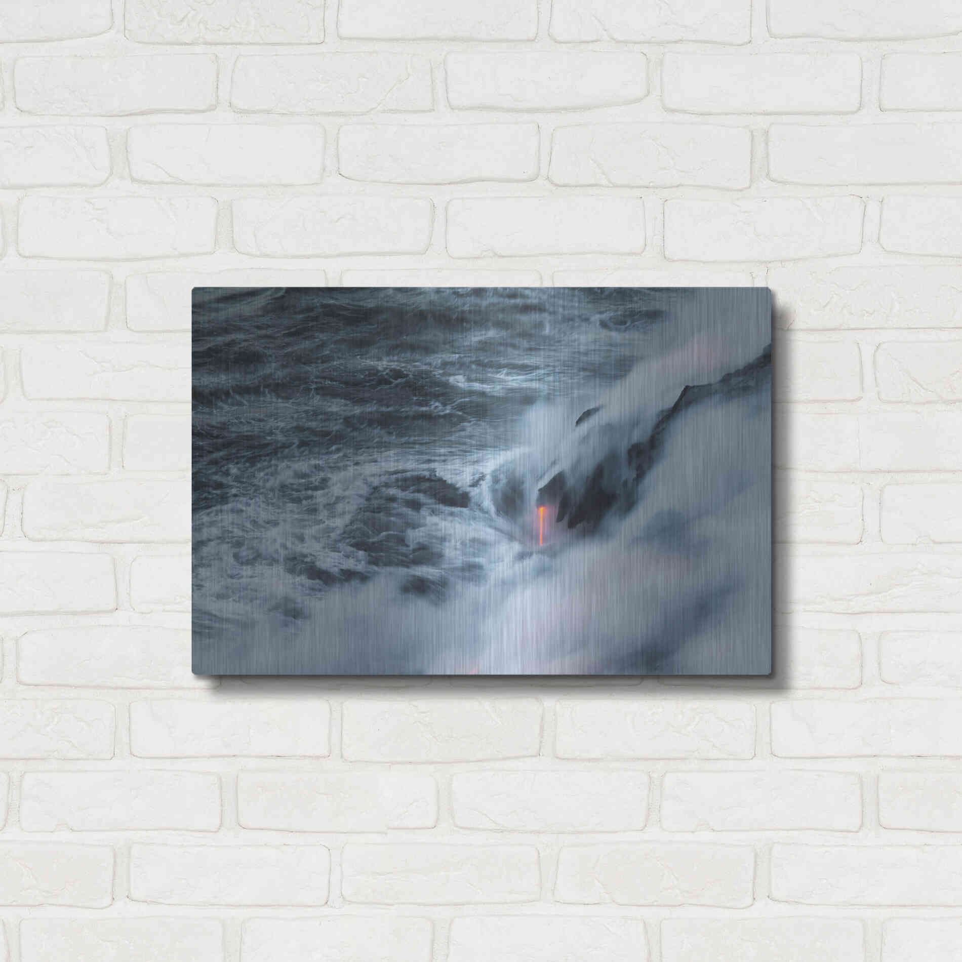 Luxe Metal Art 'Breath of Earth' by Chris Moyer, Metal Wall Art,24x16