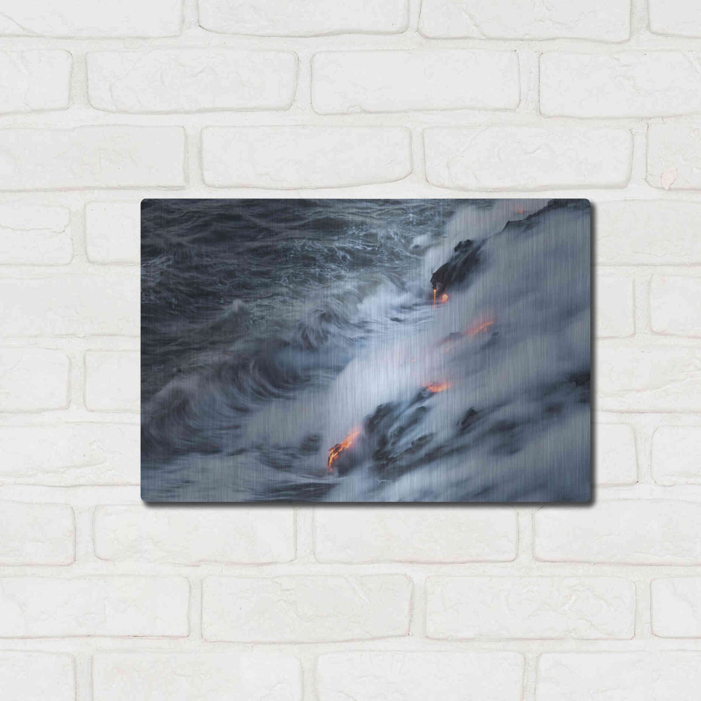 Luxe Metal Art 'In the Beginning' by Chris Moyer, Metal Wall Art,16x12