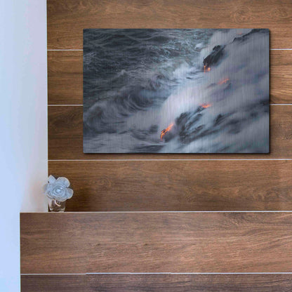 Luxe Metal Art 'In the Beginning' by Chris Moyer, Metal Wall Art,16x12