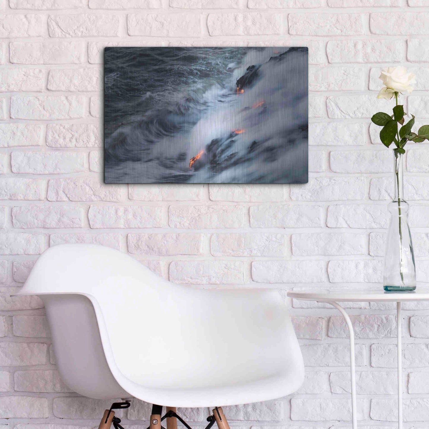 Luxe Metal Art 'In the Beginning' by Chris Moyer, Metal Wall Art,24x16