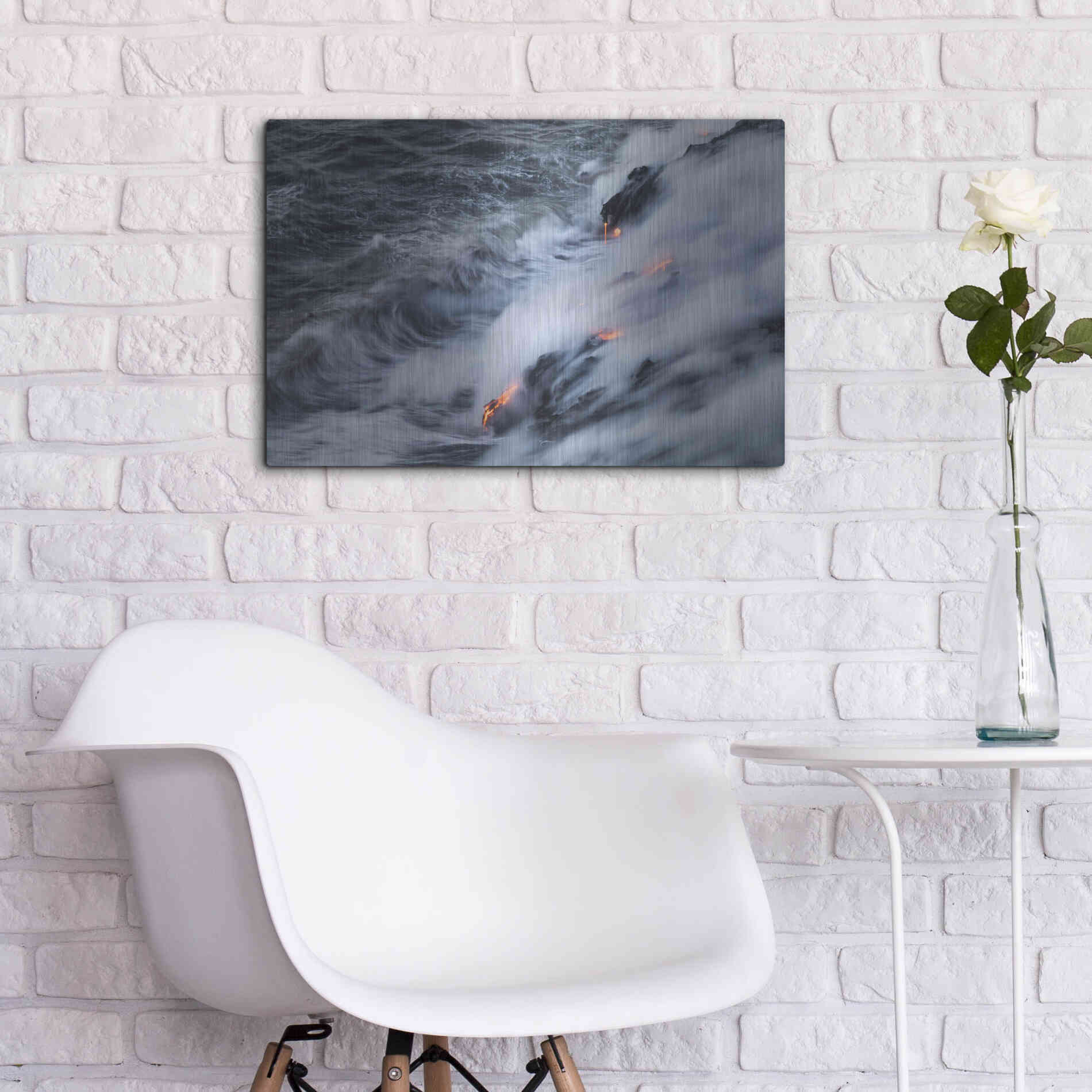 Luxe Metal Art 'In the Beginning' by Chris Moyer, Metal Wall Art,24x16