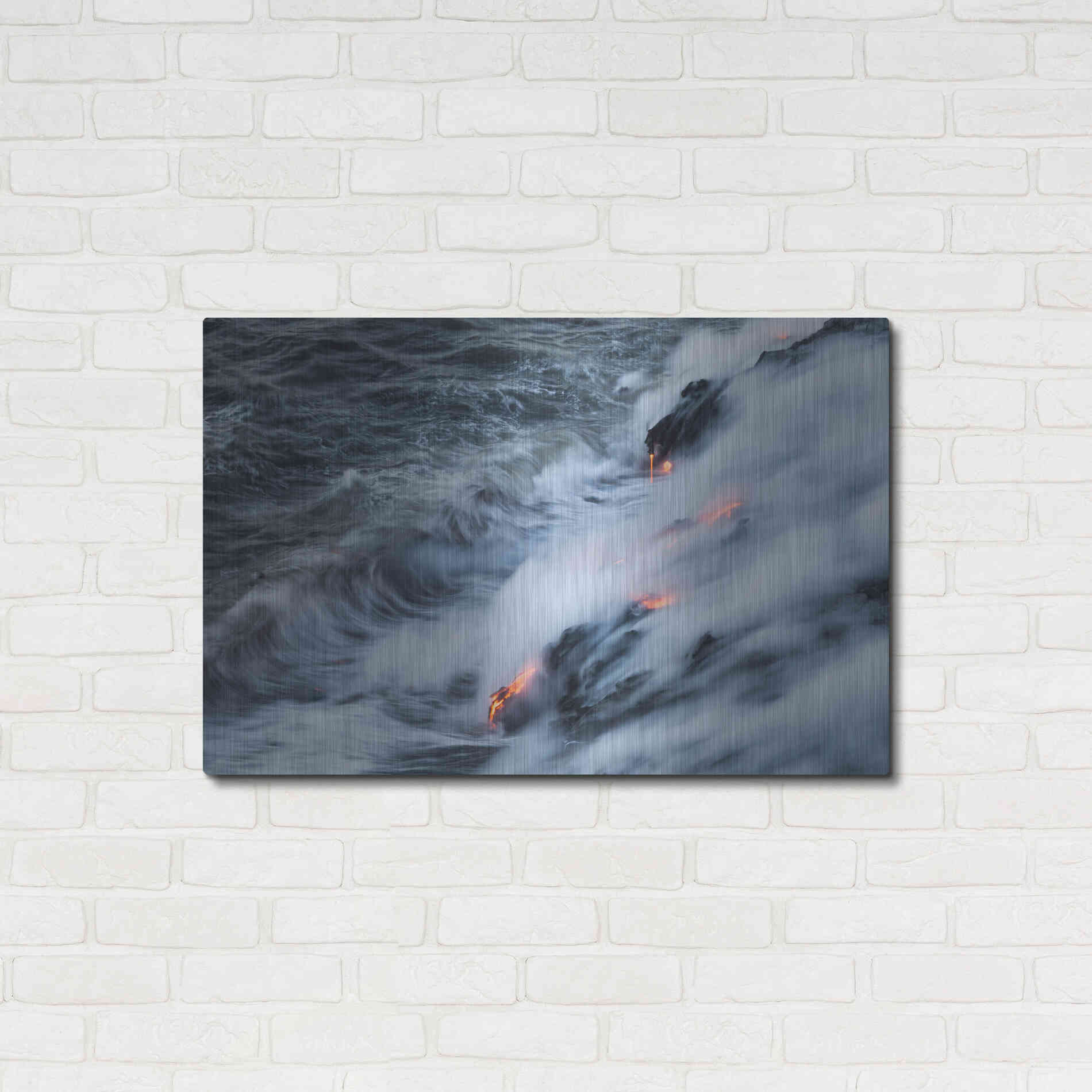 Luxe Metal Art 'In the Beginning' by Chris Moyer, Metal Wall Art,36x24