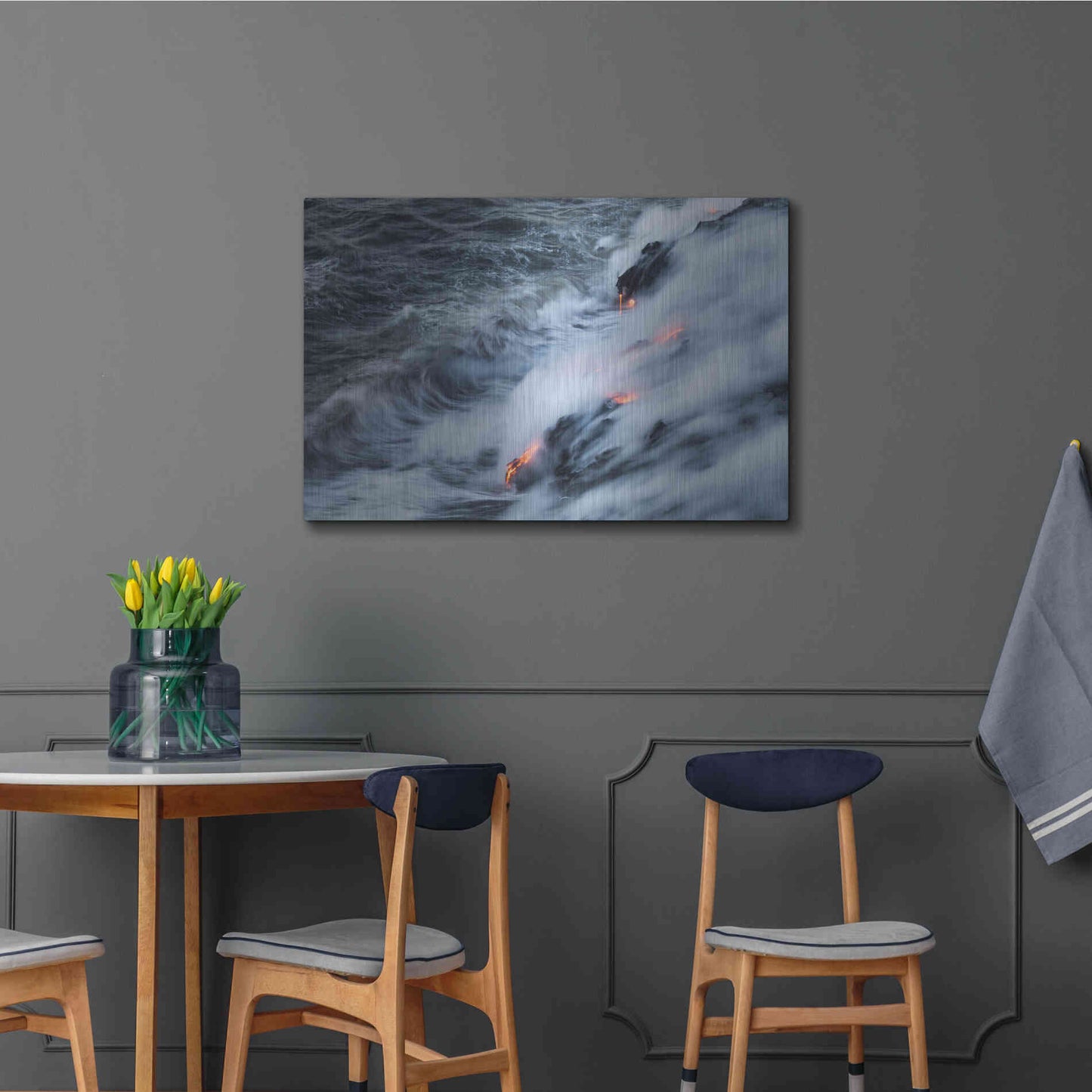 Luxe Metal Art 'In the Beginning' by Chris Moyer, Metal Wall Art,36x24