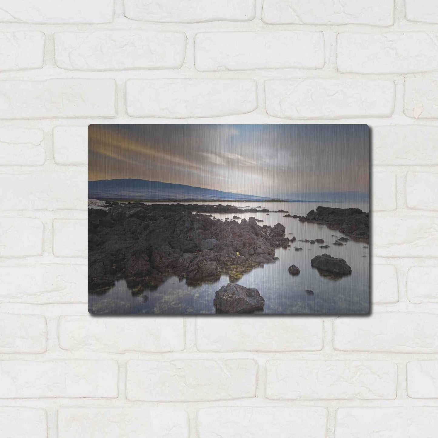 Luxe Metal Art 'Mauna Loa Sunrise' by Chris Moyer, Metal Wall Art,16x12