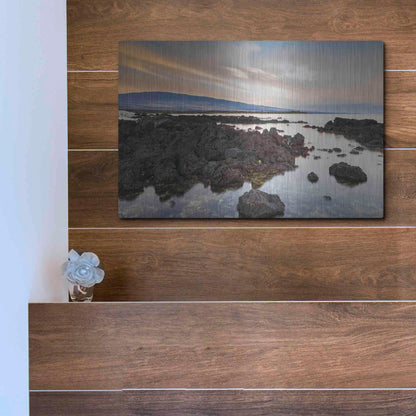 Luxe Metal Art 'Mauna Loa Sunrise' by Chris Moyer, Metal Wall Art,16x12